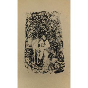 Vintage Hand Print Susan Wohl Cancer Ward Letterpress 89164